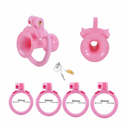 Inverted Morning Glory Chastity Cage