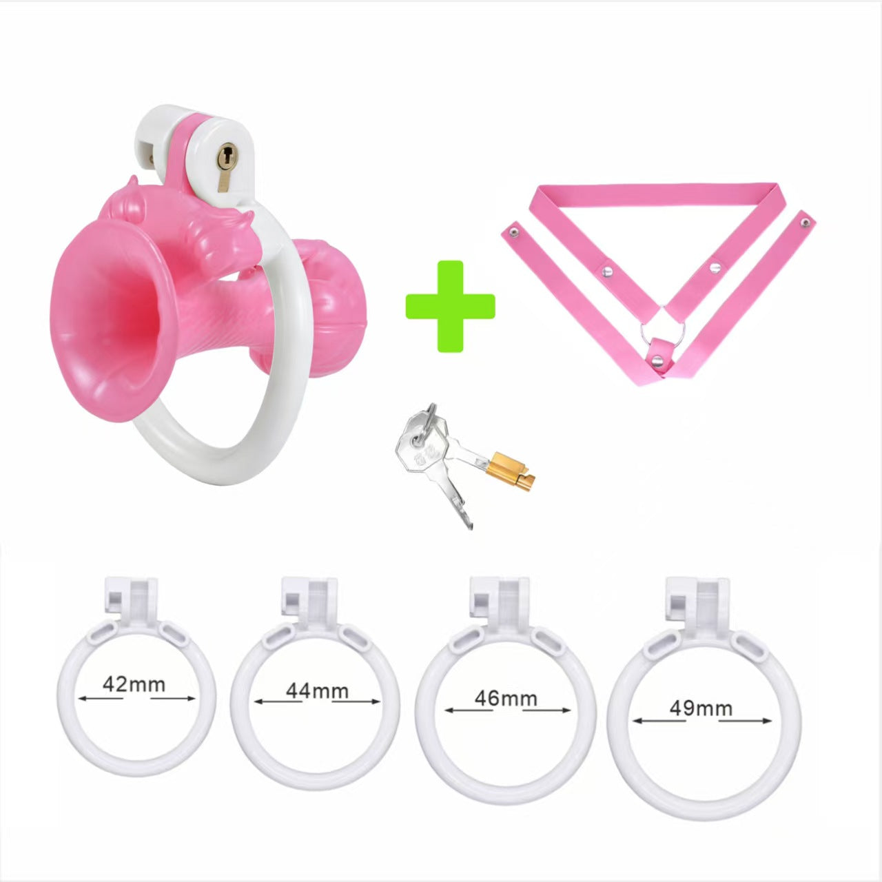 Inverted Morning Glory Chastity Cage