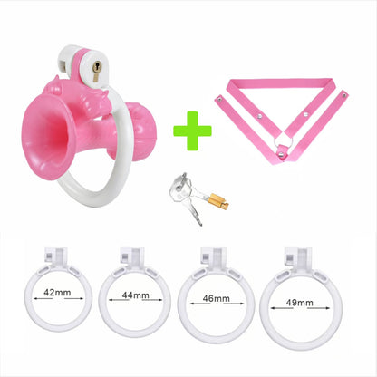 Inverted Morning Glory Chastity Cage