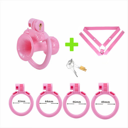 Inverted Morning Glory Chastity Cage
