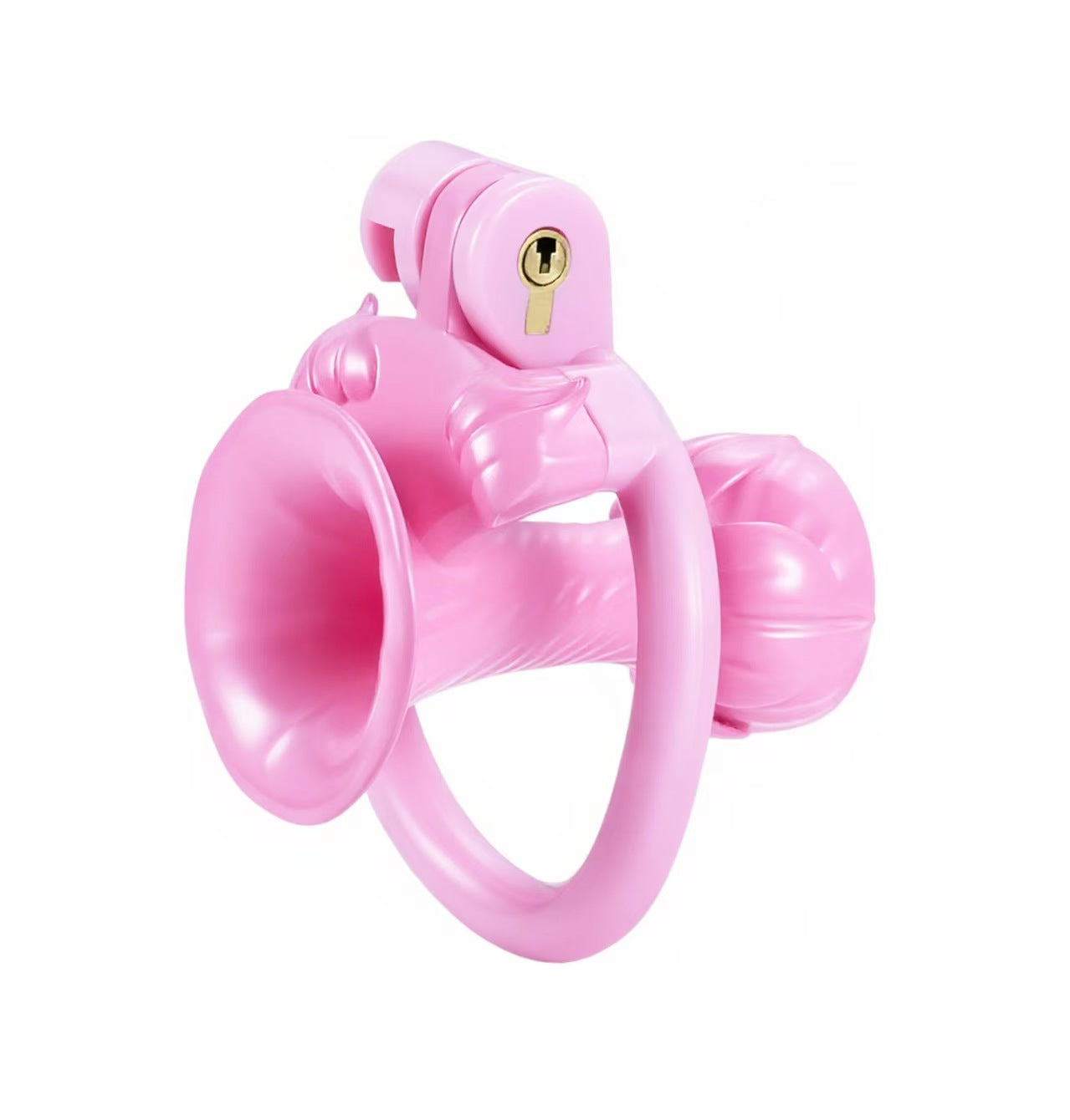 Inverted Morning Glory Chastity Cage