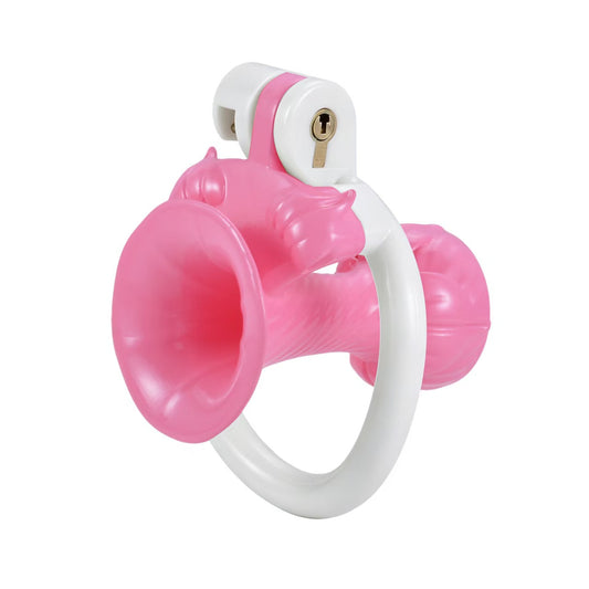 Inverted Morning Glory Chastity Cage
