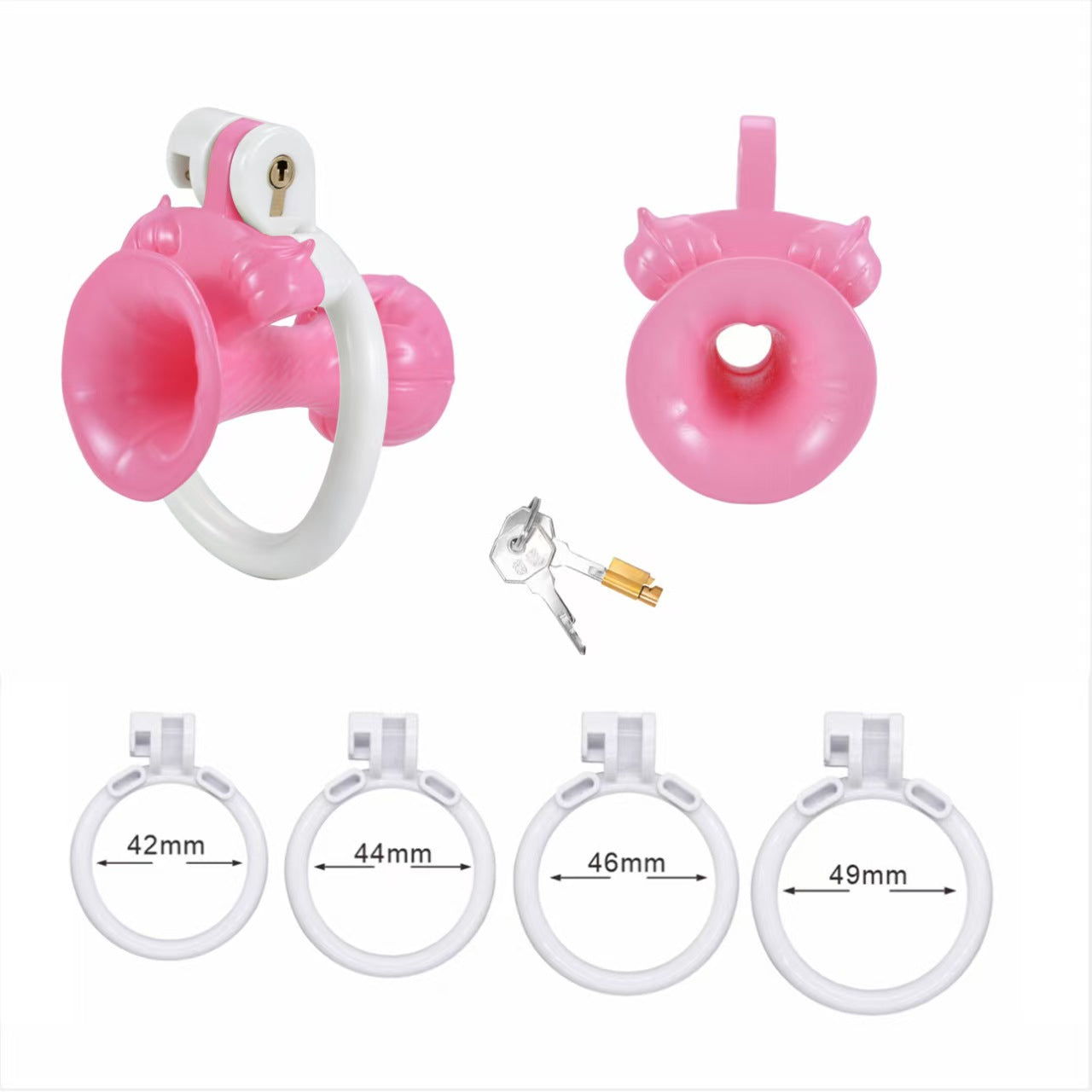 Inverted Morning Glory Chastity Cage
