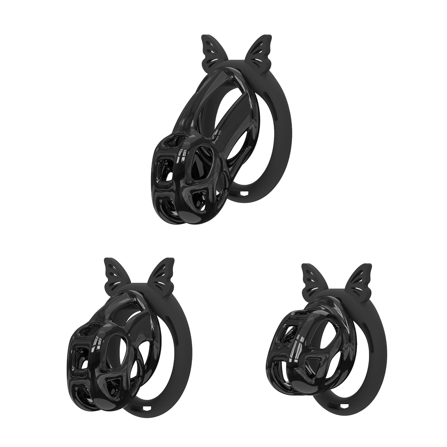 Invisible Cobra Chastity Cage With Silicone Ring 22