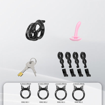 Invisible Cobra Chastity Cage With Silicone Ring 23