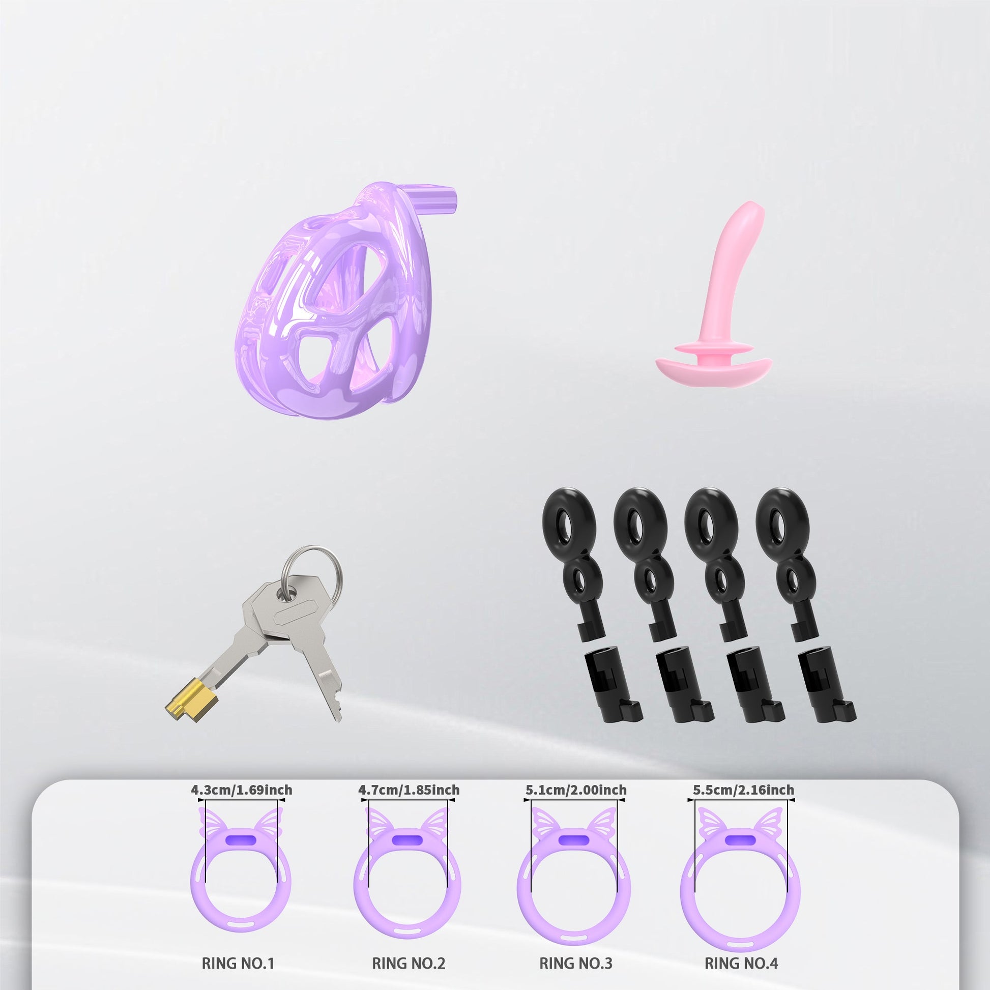 Invisible Cobra Chastity Cage With Silicone Ring 39