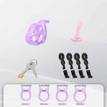 Invisible Cobra Chastity Cage With Silicone Ring 39