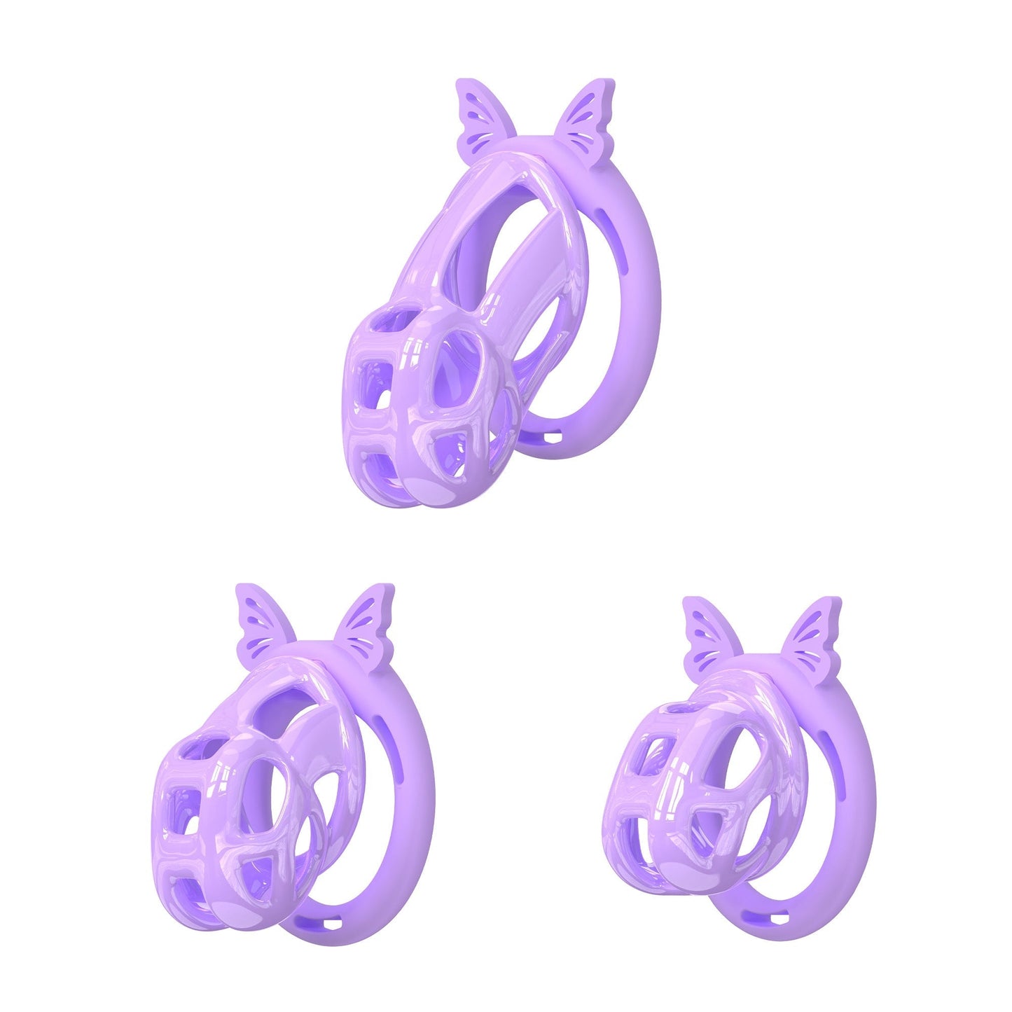 Invisible Cobra Chastity Cage With Silicone Ring 38