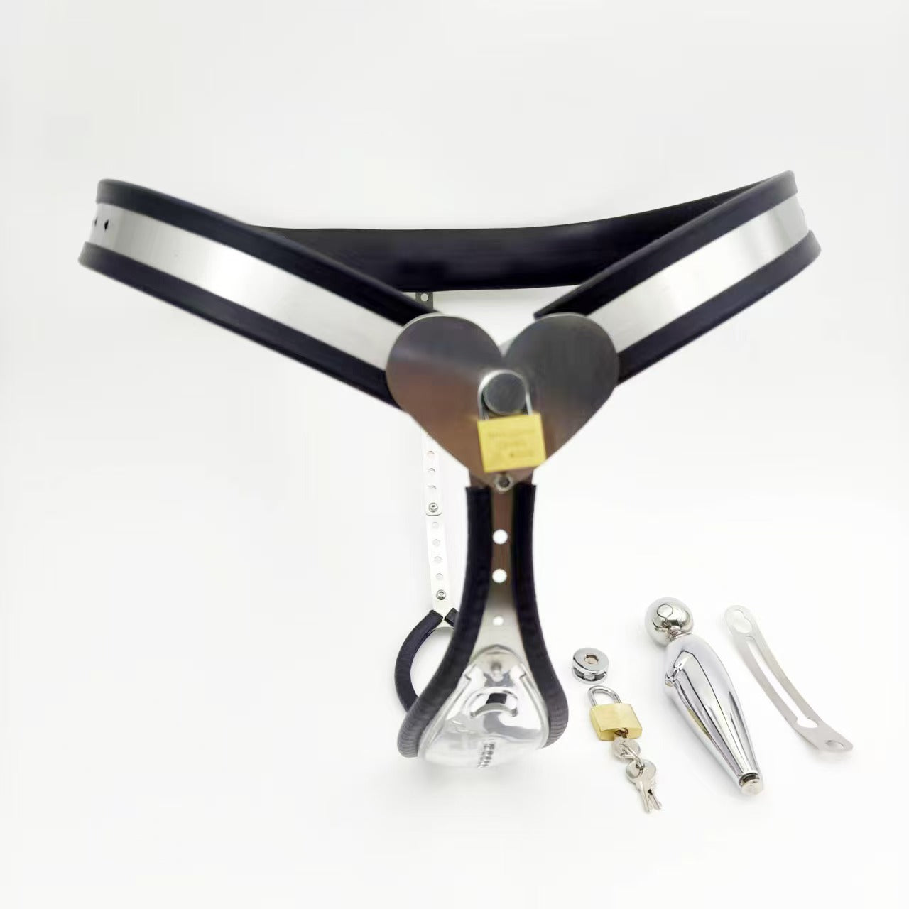 Keeper of Desire - Female Chastity Belt With Transparent Panel - 4