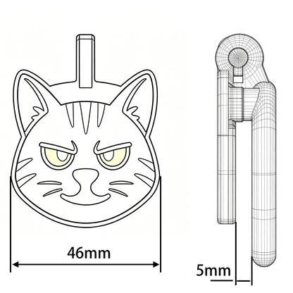 Kitten Flat Chastity Cage