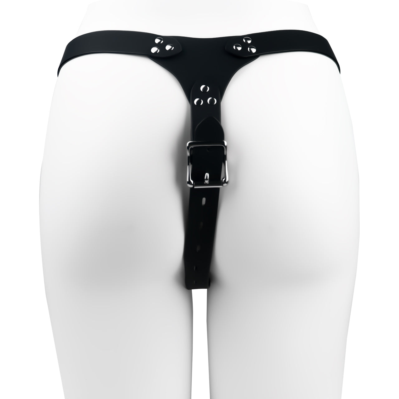 Leather Chastity Auxiliary Strap - 7