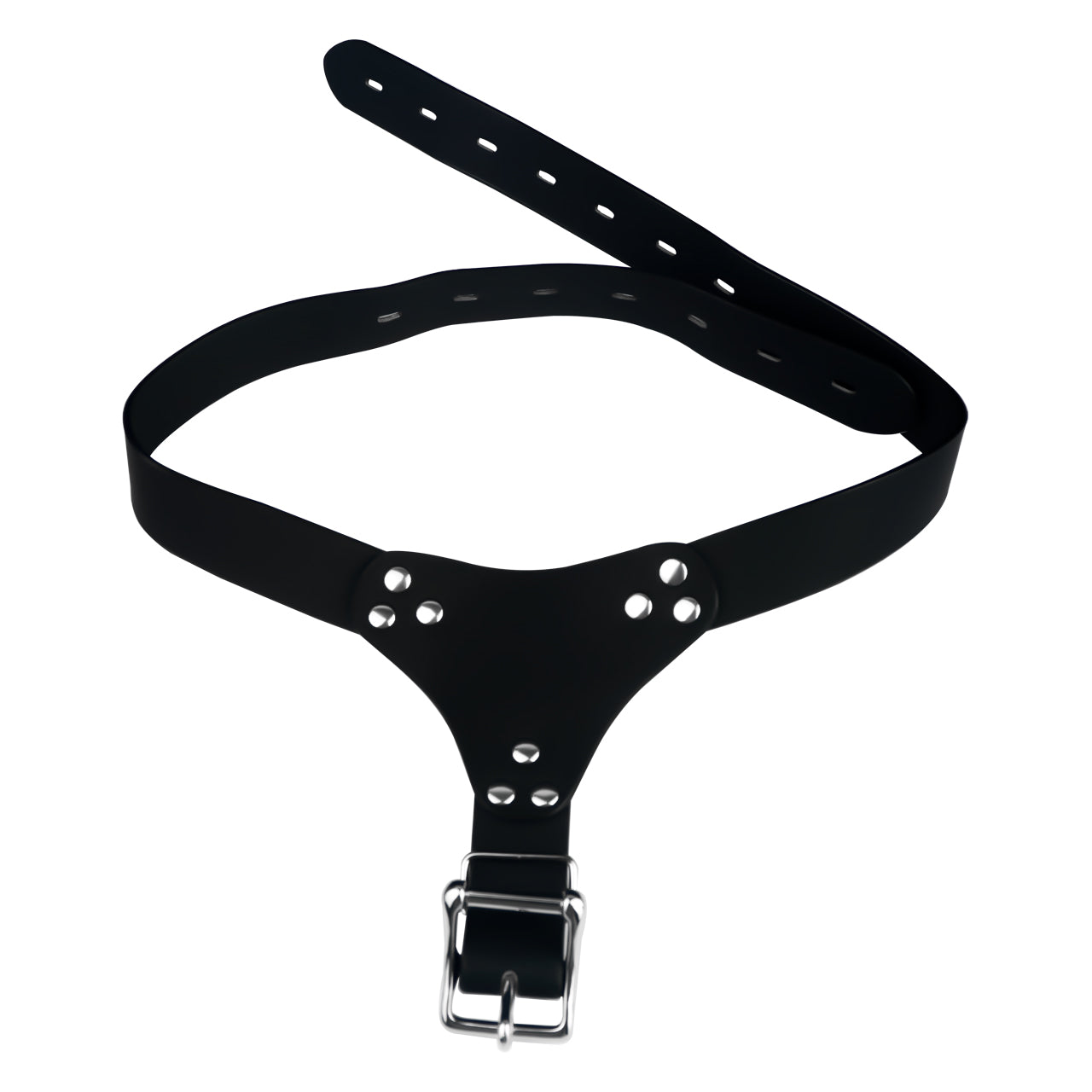 Leather Chastity Auxiliary Strap - 10