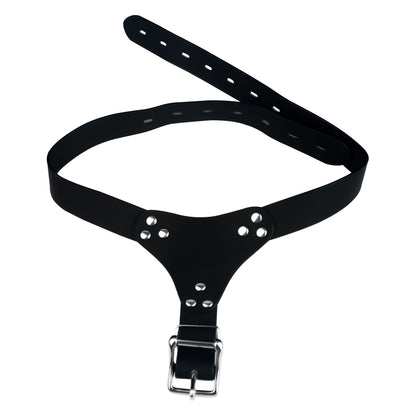Leather Chastity Auxiliary Strap - 10