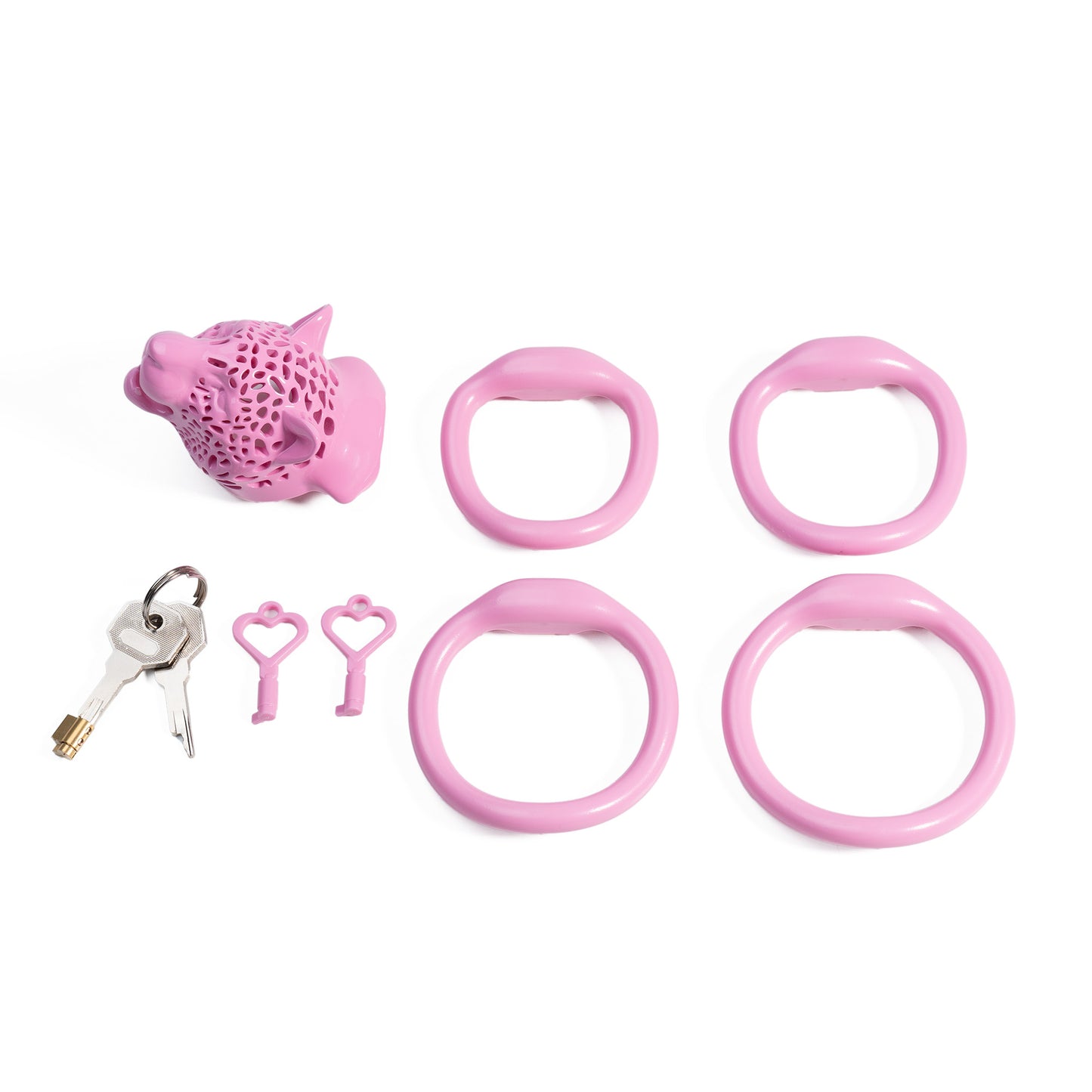 Leopard Head Chastity Cage