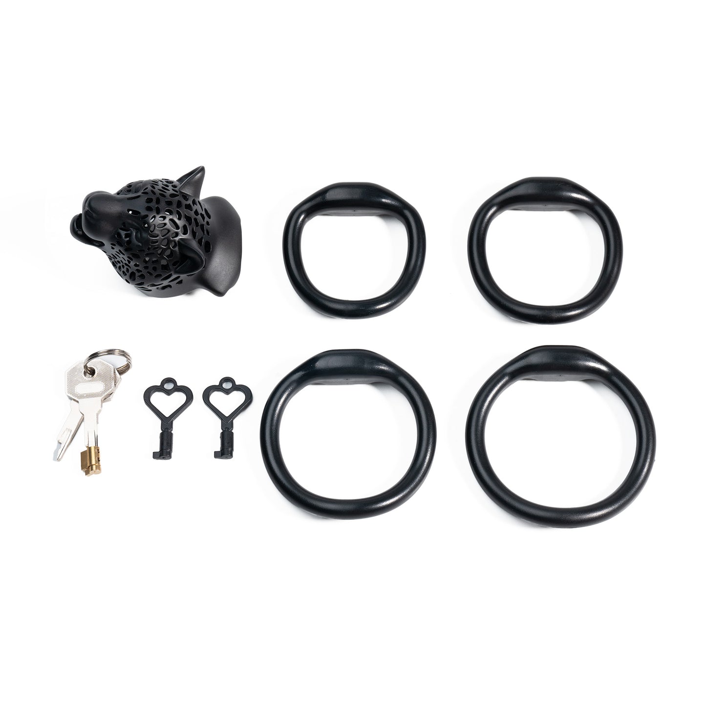 Leopard Head Chastity Cage