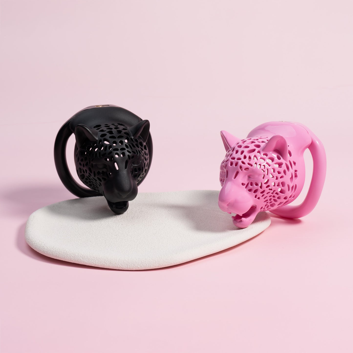 Leopard Head Chastity Cage