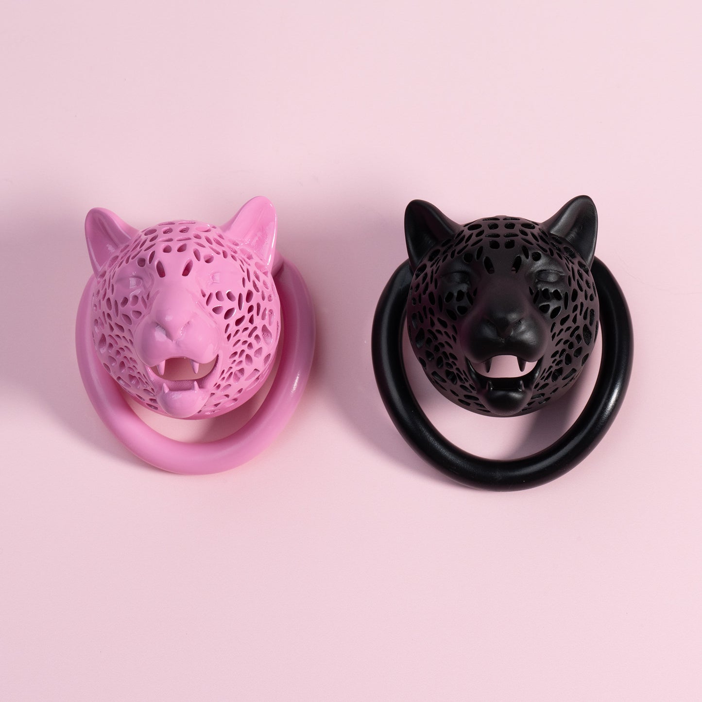 Leopard Head Chastity Cage