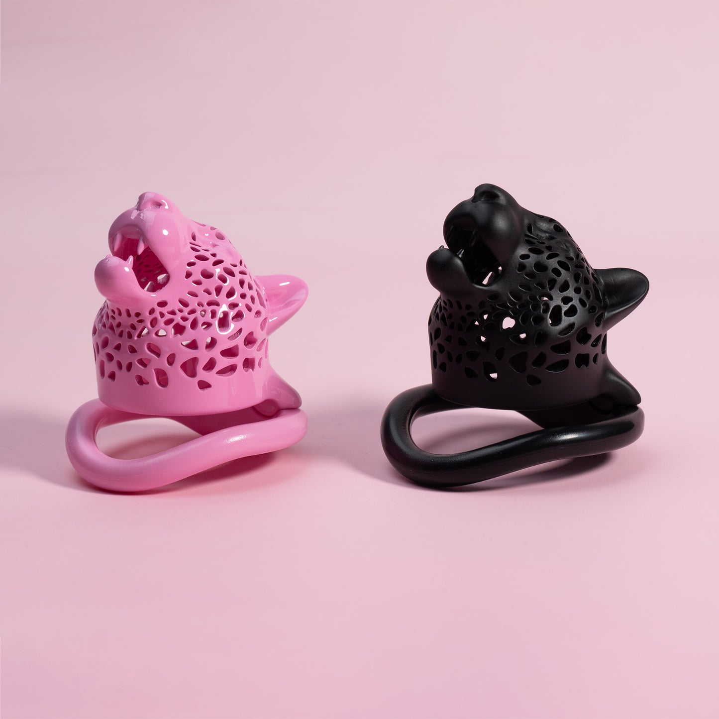 Leopard Head Chastity Cage