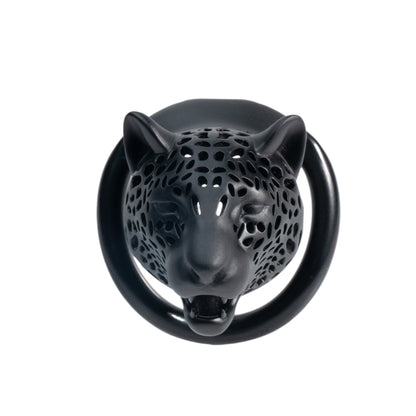 Leopard Head Chastity Cage