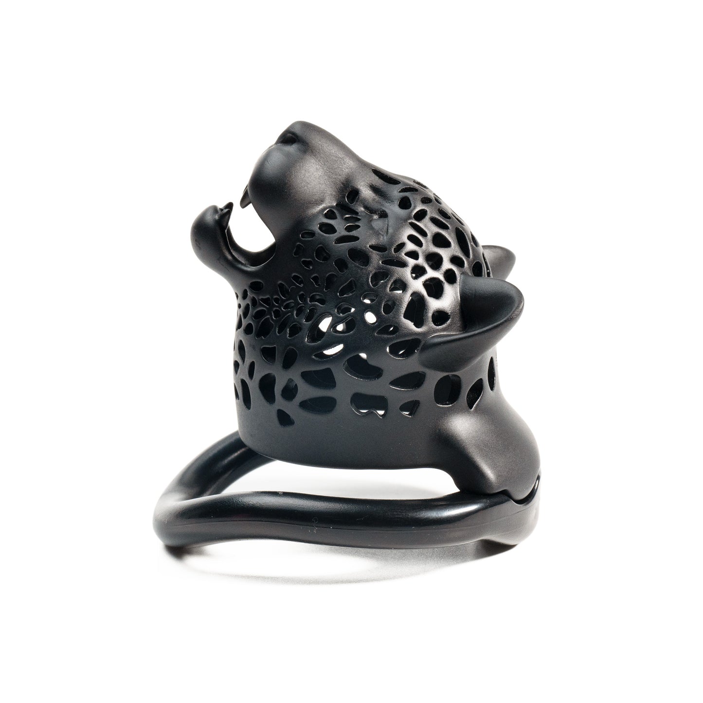 Leopard Head Chastity Cage