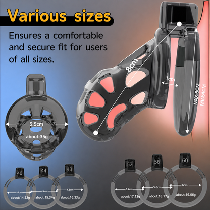 Lightly Bound Soft Silicone Chastity Cage