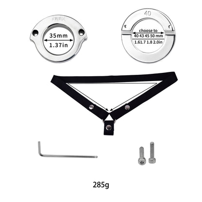 Lockable Stainless Steel Ring 12