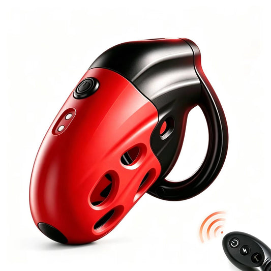 Lockink Telescopic Electric Shock Chastity Cage