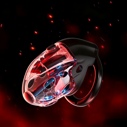 Lockink Telescopic Electric Shock Chastity Cage