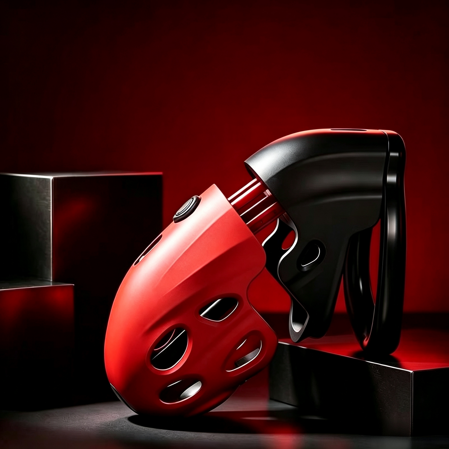 Lockink Telescopic Electric Shock Chastity Cage