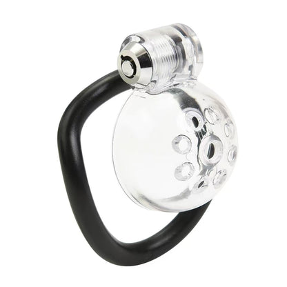 Male Chastity Cage With Clear Cage