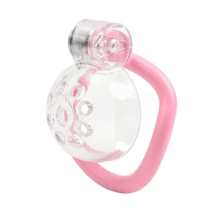 Male Chastity Cage With Clear Cage