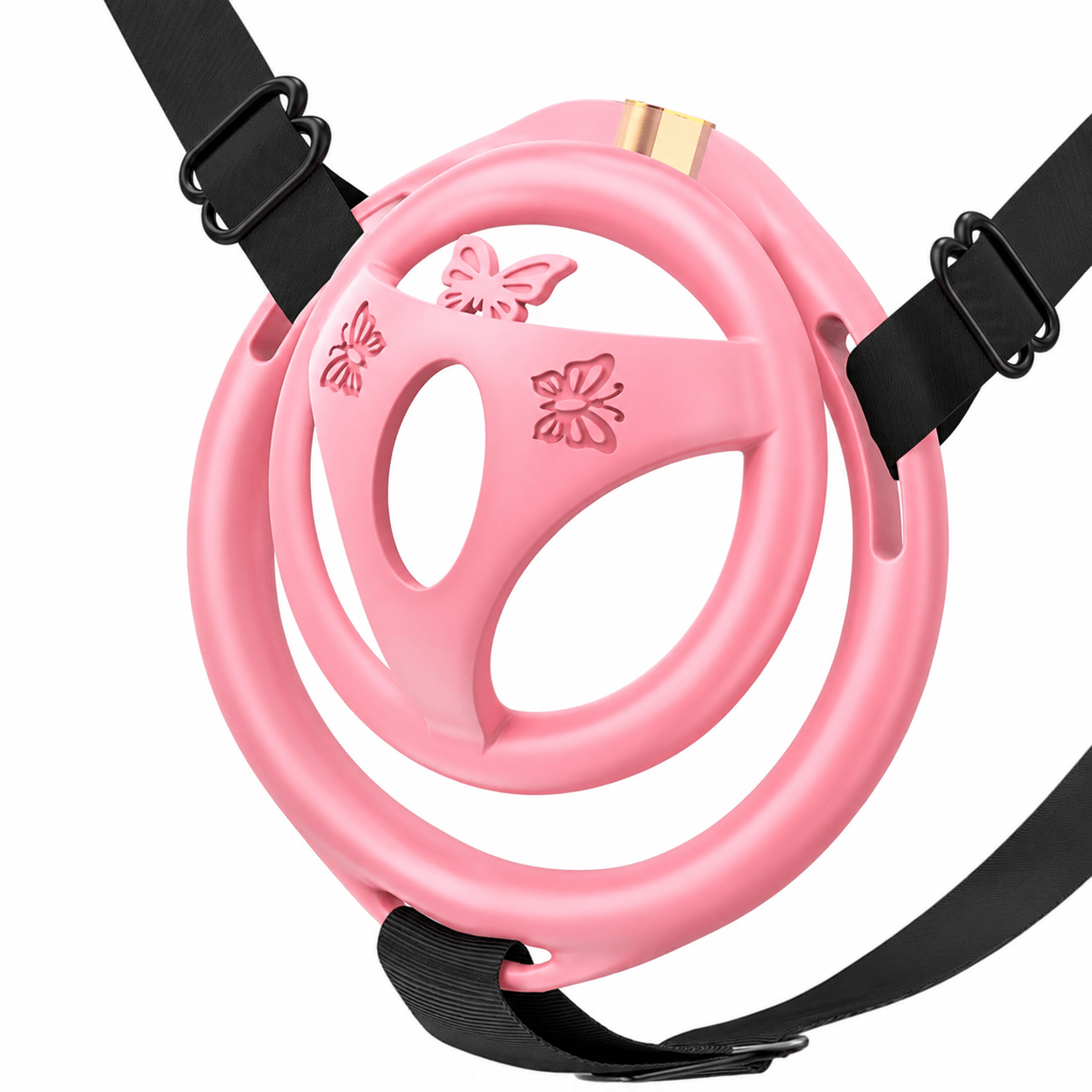 Male Flat Chastity Cage Inverted Plug