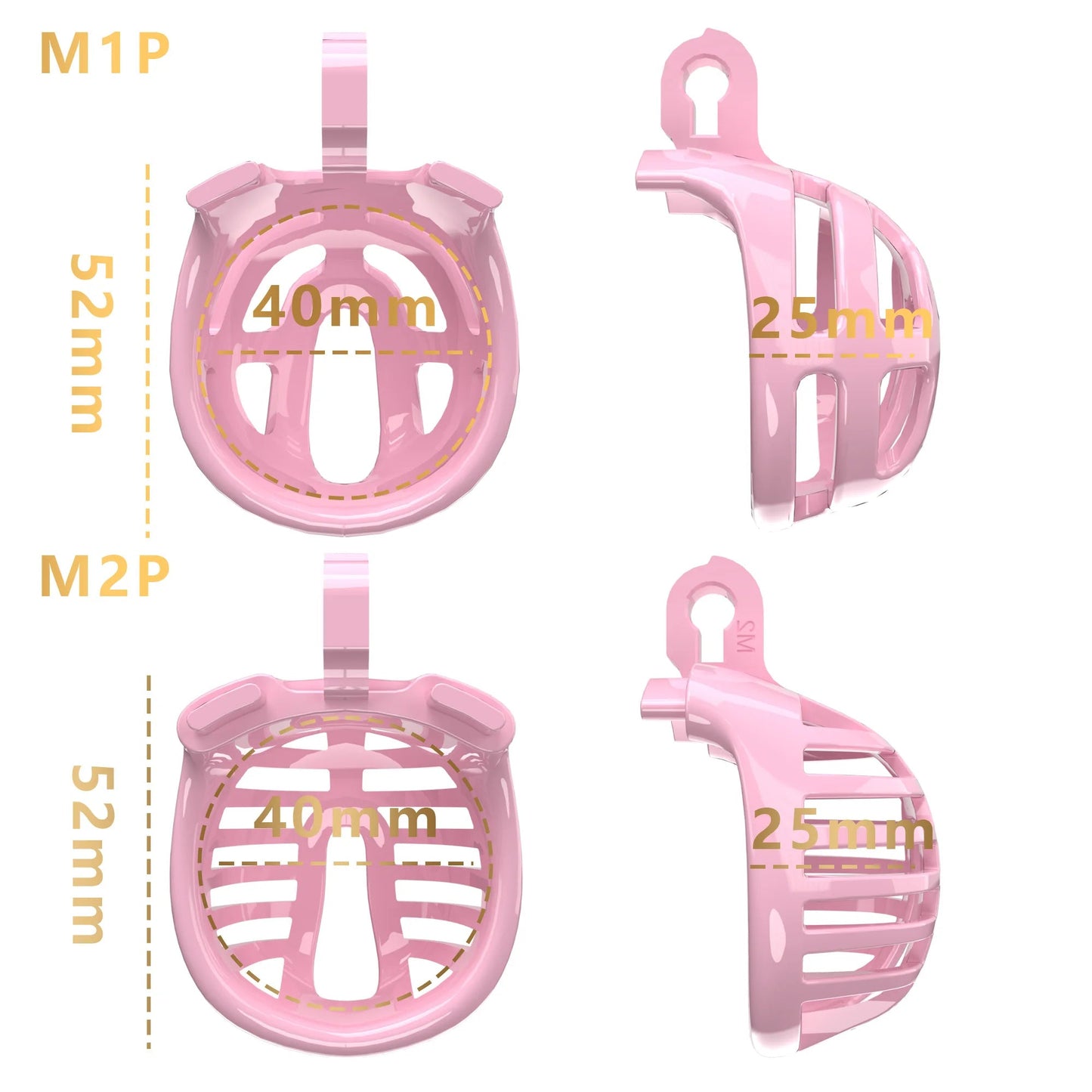 Cage de chasteté micro masculine avec cathéter urétral 