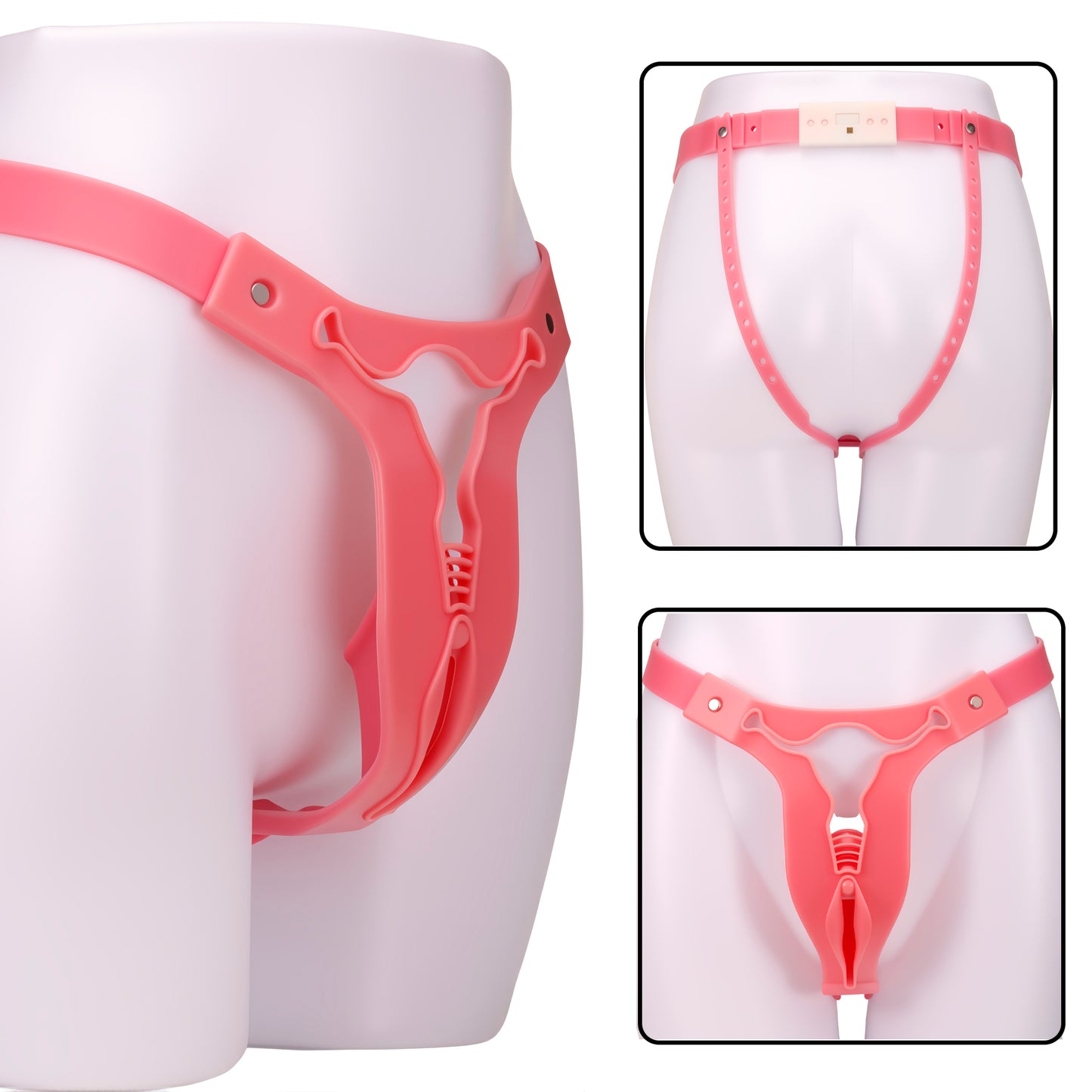 Male Pink Cross-Dressing Chastity Belt