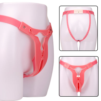 Male Pink Cross-Dressing Chastity Belt