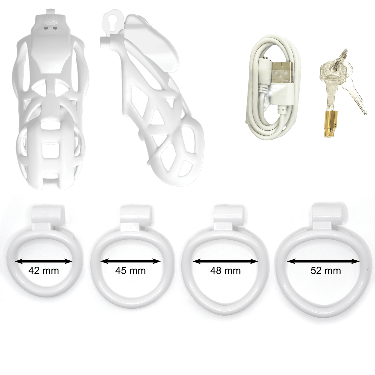Mamba APP Control Vibration Chastity Cage