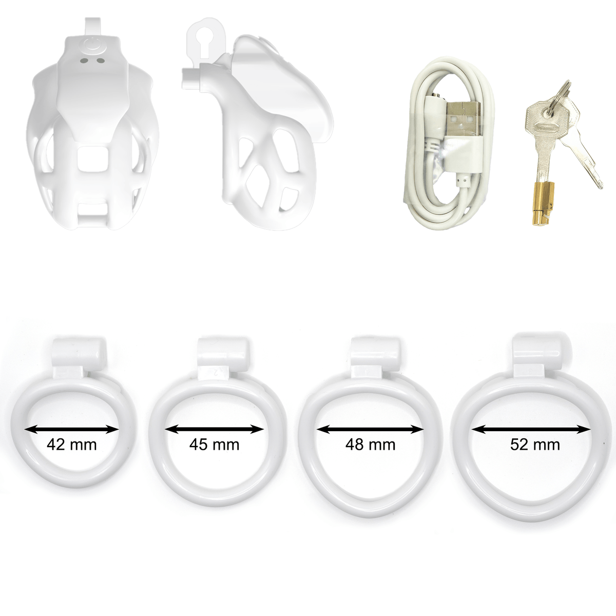 Mamba APP Control Vibration Chastity Cage