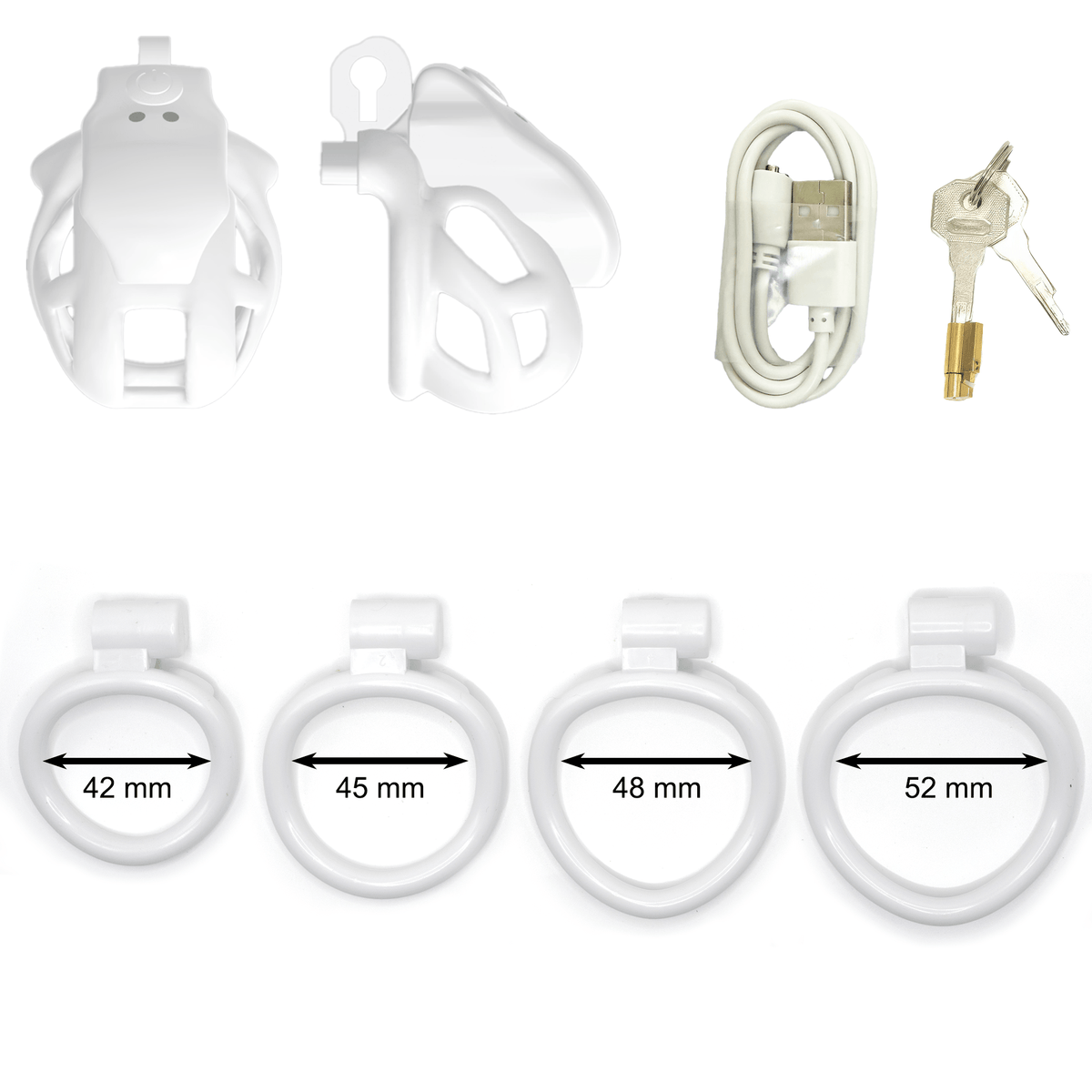 Mamba APP Control Vibration Chastity Cage