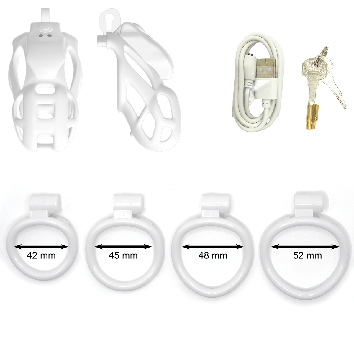 Mamba APP Control Vibration Chastity Cage