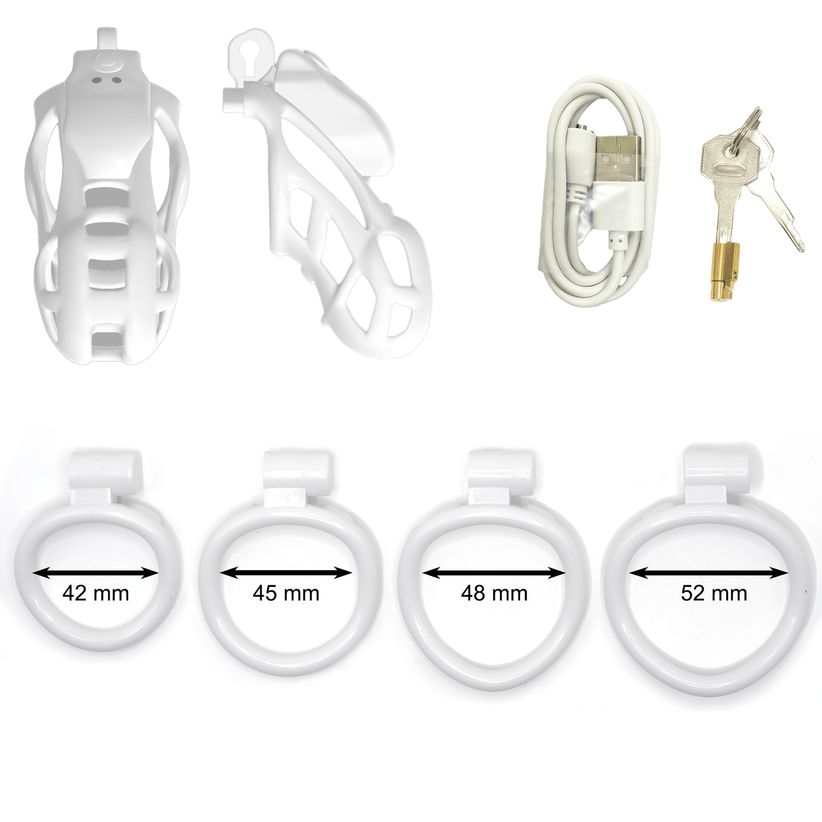 Mamba APP Control Vibration Chastity Cage