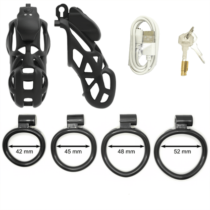 Mamba APP Control Vibration Chastity Cage