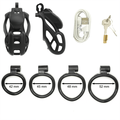 Mamba APP Control Vibration Chastity Cage