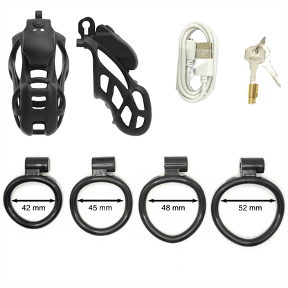 Mamba APP Control Vibration Chastity Cage