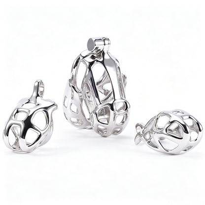 Mamba chastity cage three size comparison