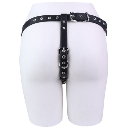 Mech Armor Metal Chastity Cage Standard Belt rear support strap