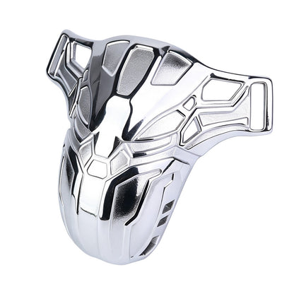 Mech Armor Metal Chastity Cage sculpted steel cover detail