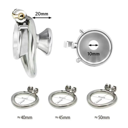 Metal Funnel Chastity Cage