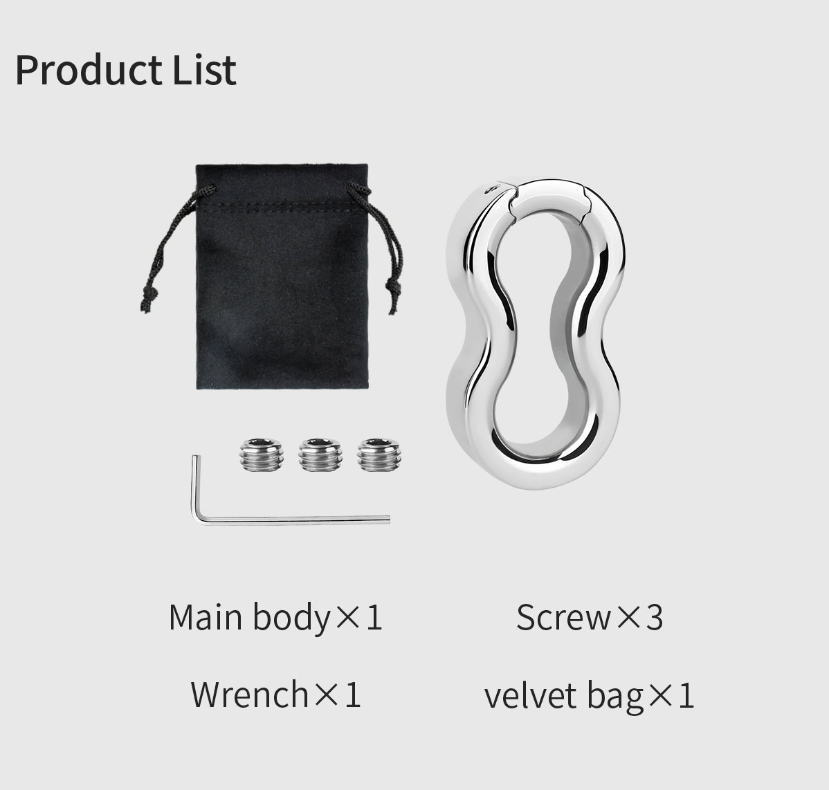 Metal Scrotal Weight-bearing Ring