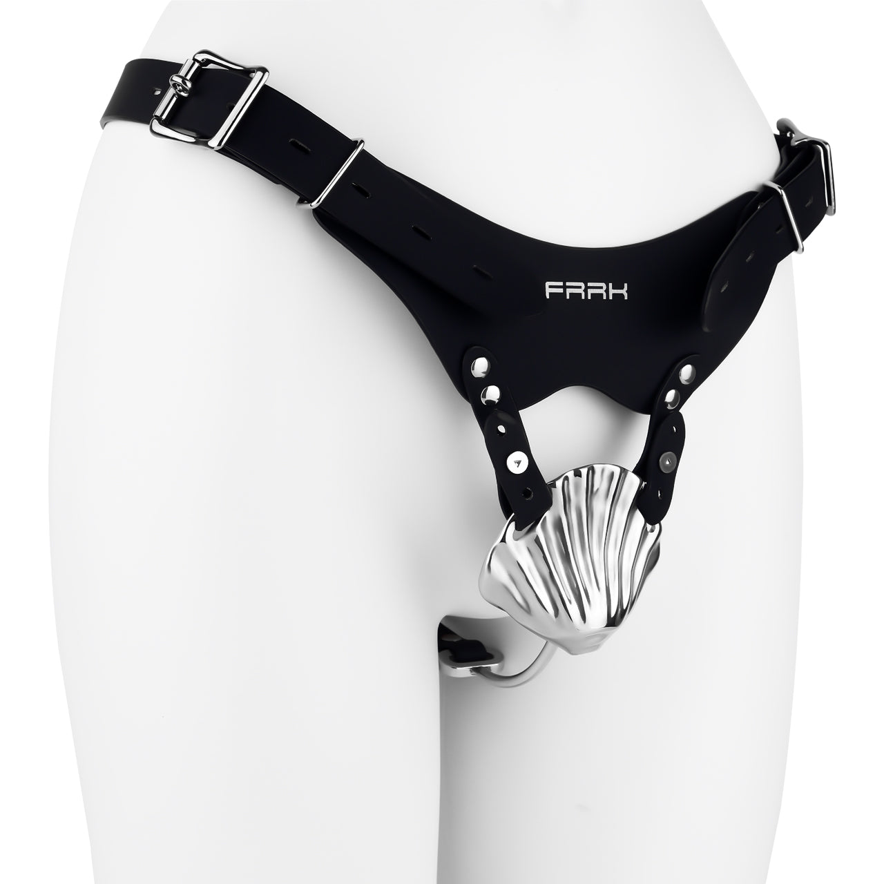 Metal Shell Shaped Chastity Belt Invisible - 11