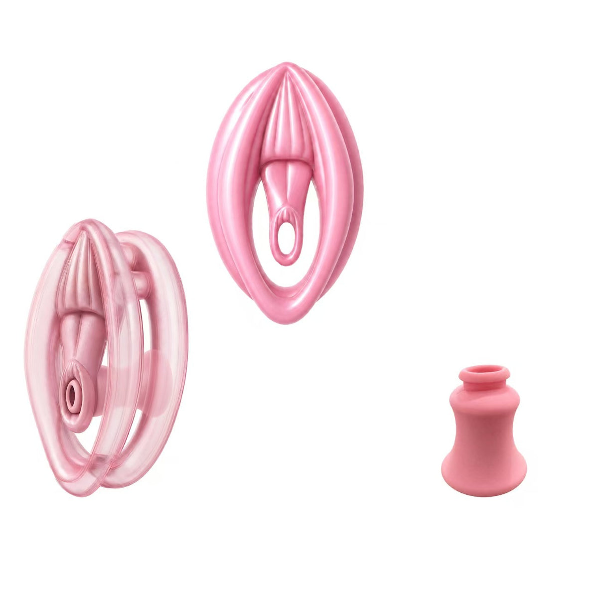Mini Abalone Sissy Chastity Cage